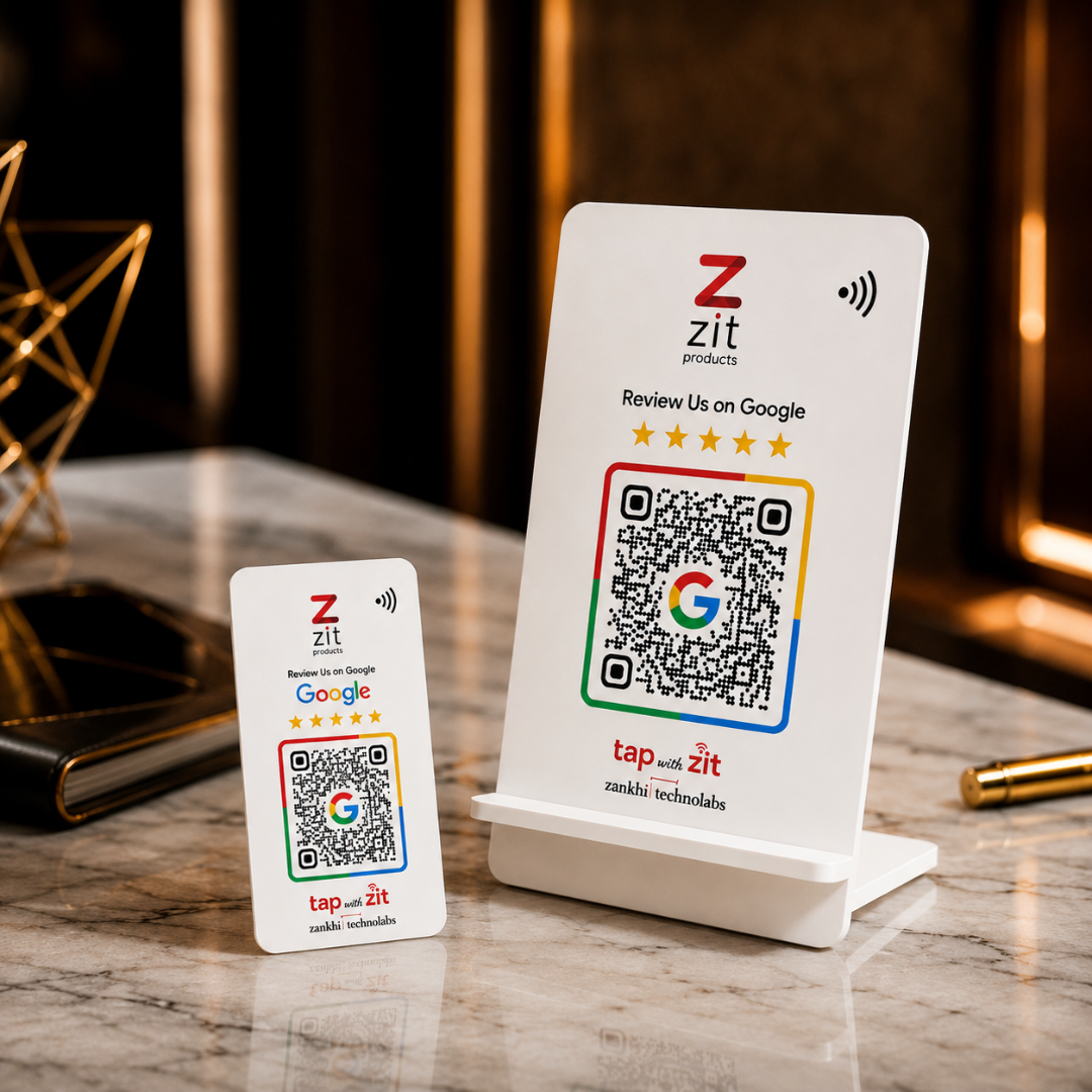 AI Google Review Card + Standee view 5